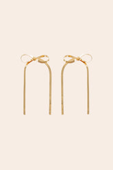 Herringbone Bow Earrings