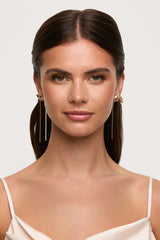 Herringbone Bow Earrings