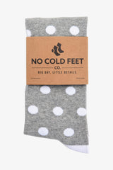 Polka Dot Groomsmen Socks By No Cold Feet Socks