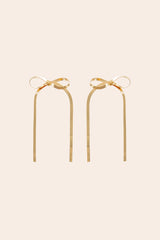Herringbone Bow Earrings