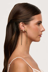 Herringbone Bow Earrings