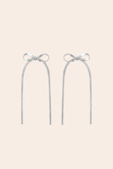 Herringbone Bow Earrings