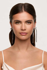 Herringbone Bow Earrings