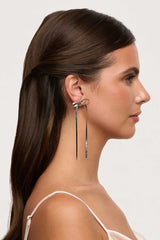 Herringbone Bow Earrings